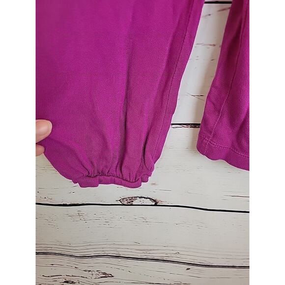 A New Approach A.N.A Purple V-Neck Long Sleeve Pullover Top Women's Size Large - Picture 7 of 9